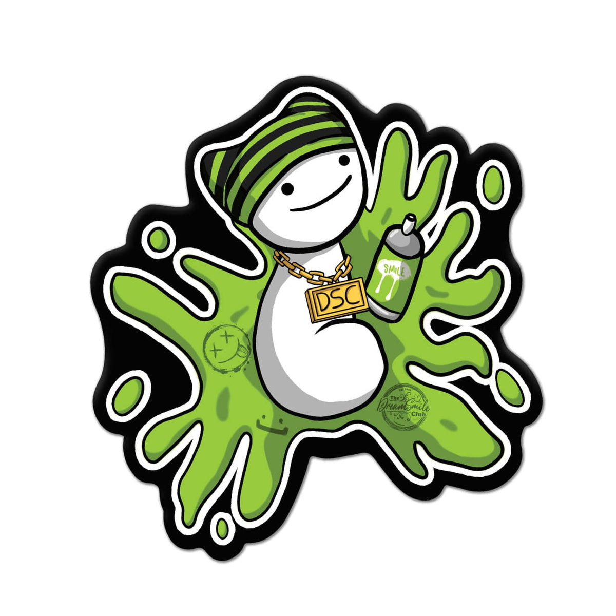 Dream May MEMBERS ONLY Graffiti Cat Beanie Sticker