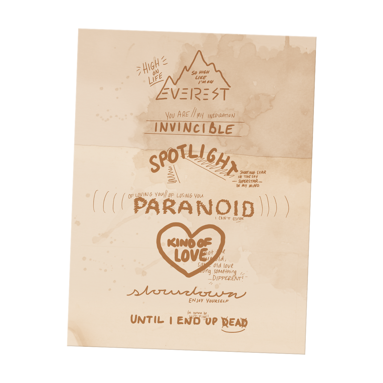 To Whoever Wants To Hear Tracklist Poster