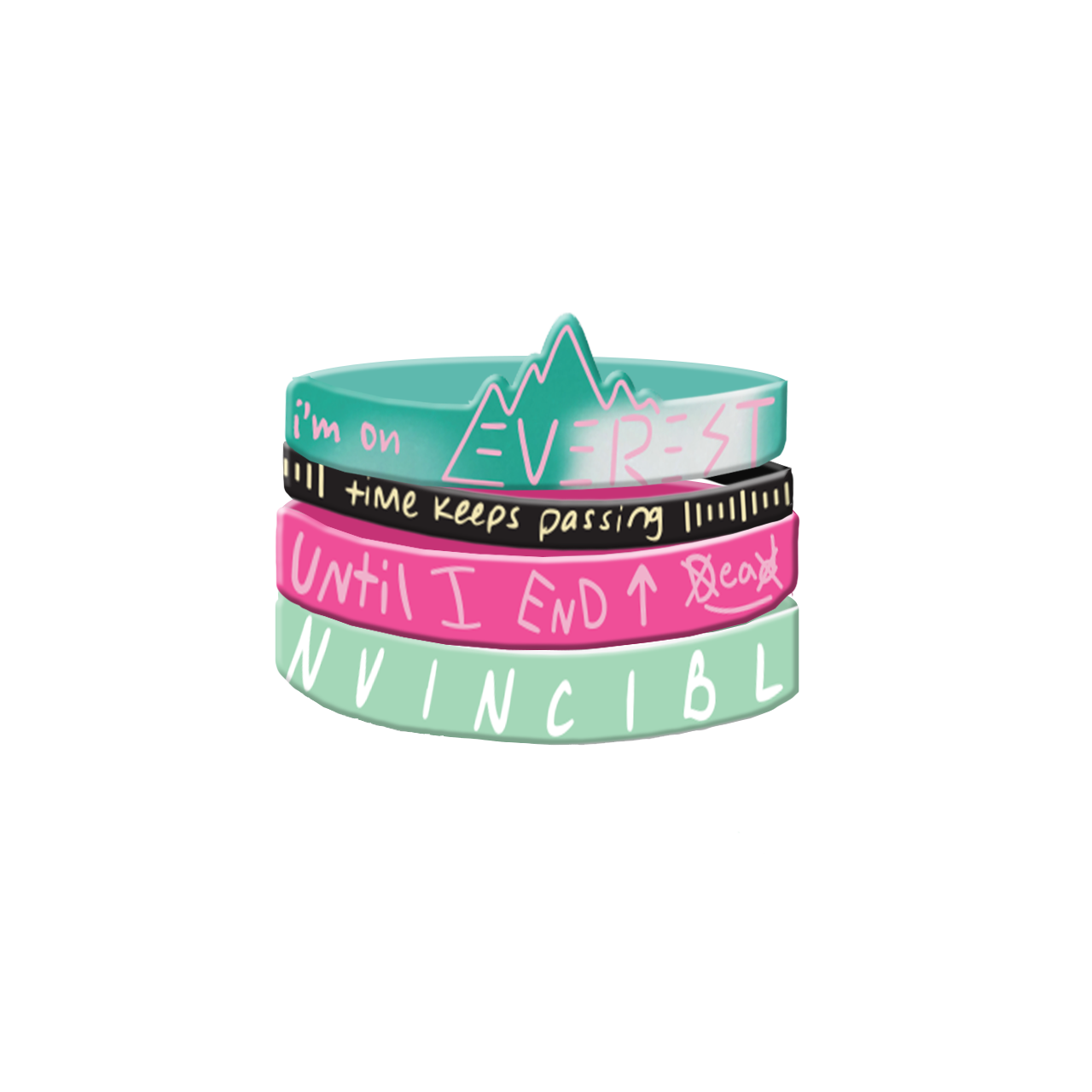 Everest EP Wristbands 4 Pack