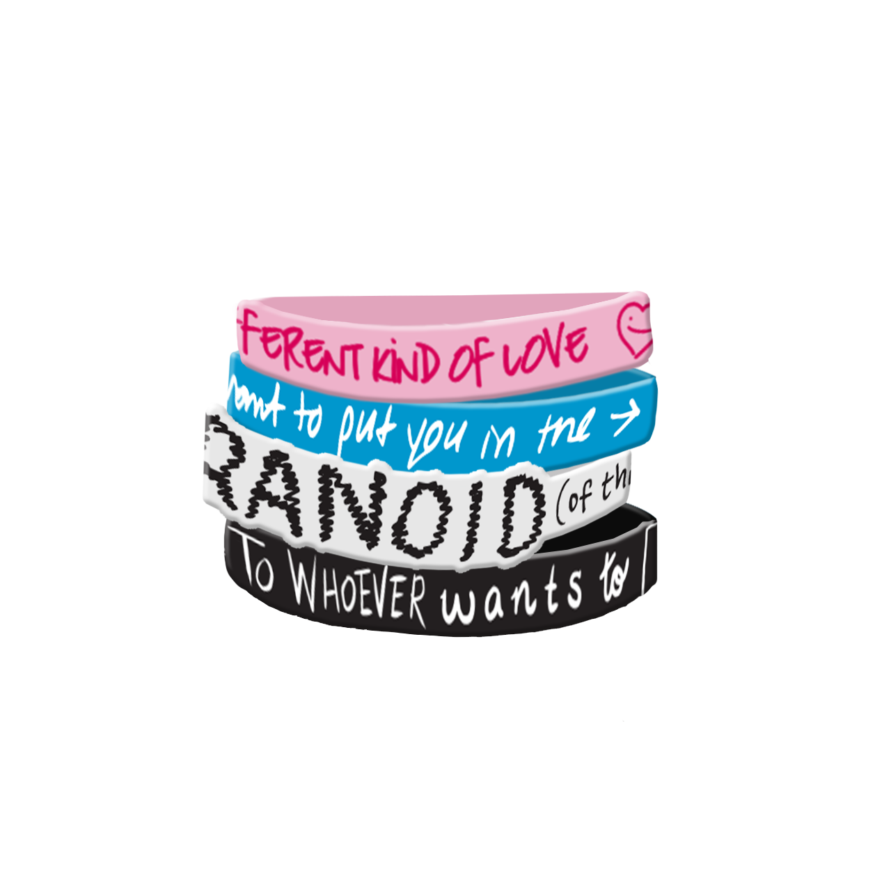 Paranoid EP Wristbands 4 Pack