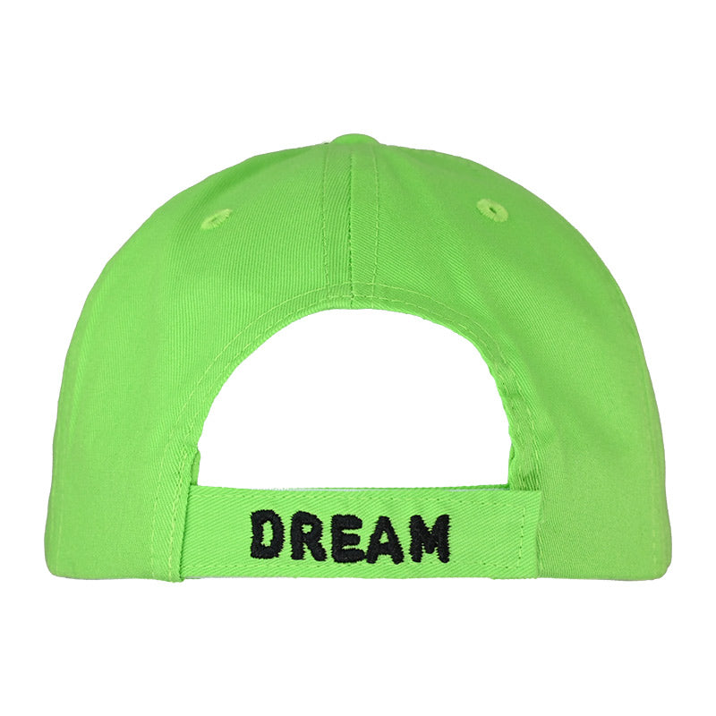 Dream Smile Lime OSFA Velcro Cap