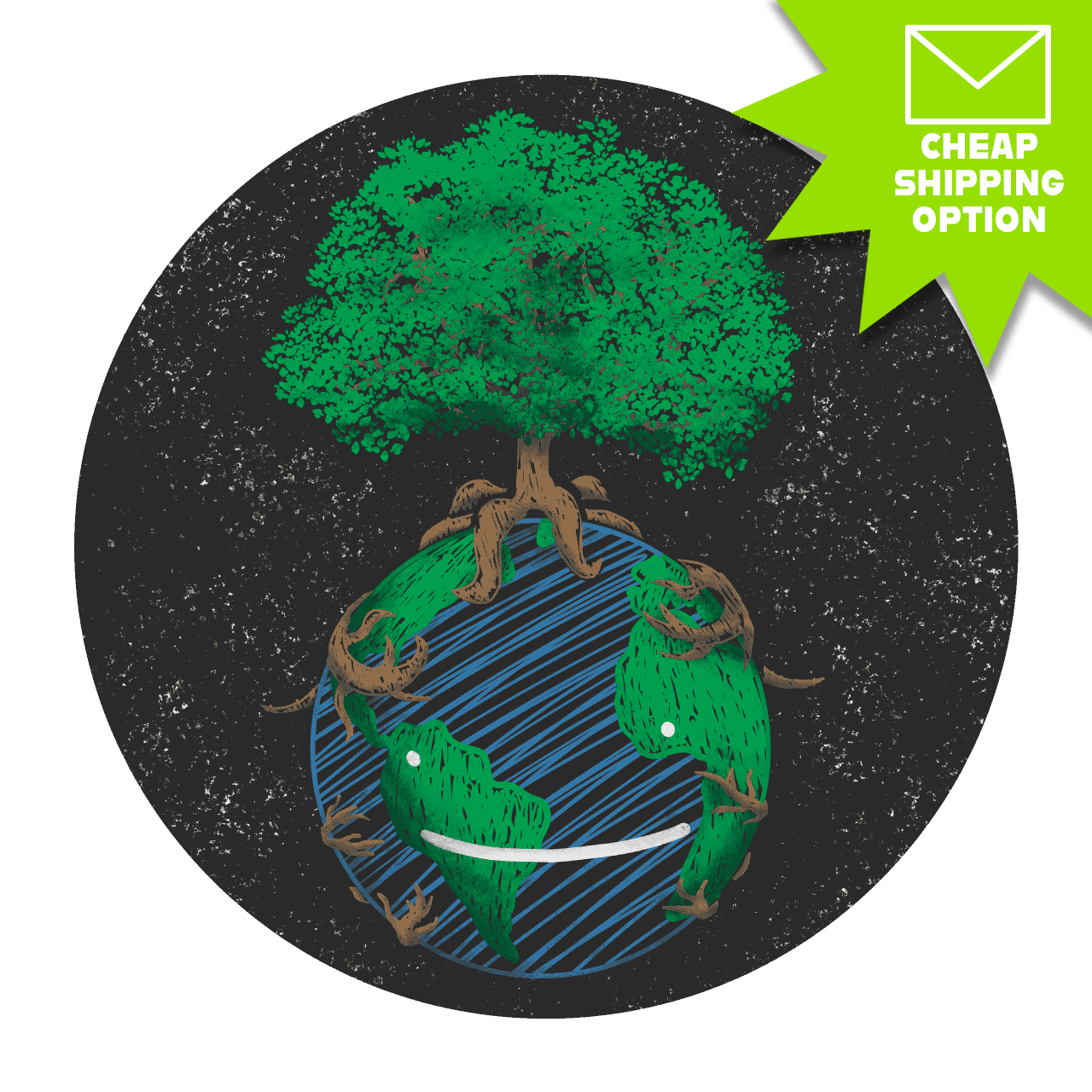 Dream Earth Day World Tree Sticker
