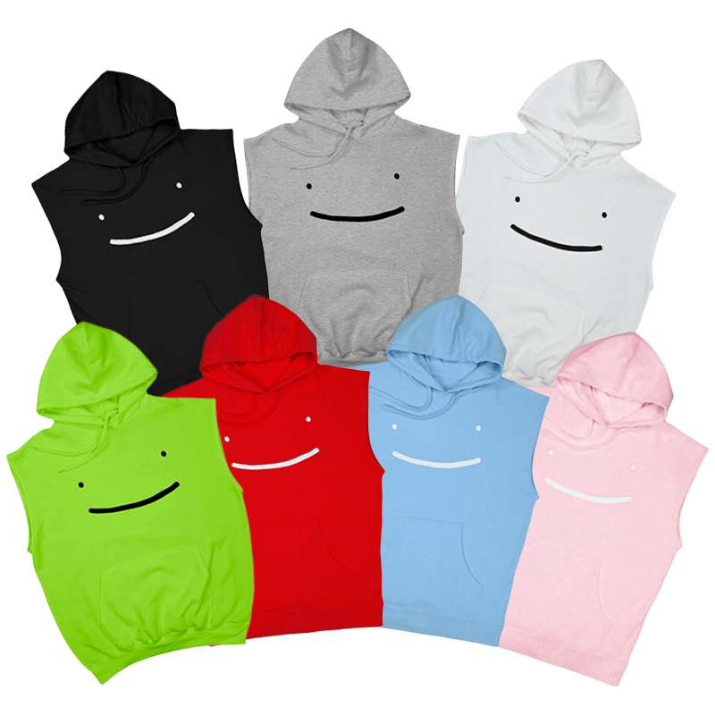 Dream Smile No-Sleeve Pullover Hoodie