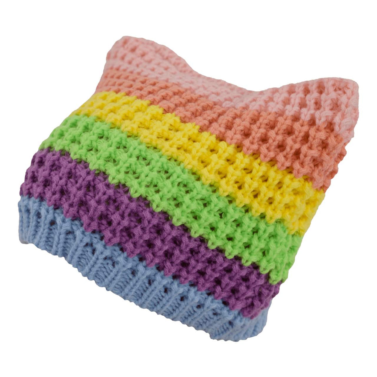 VidCon 2025 Dream Pastel Rainbow Cat Beanie with Blob Button
