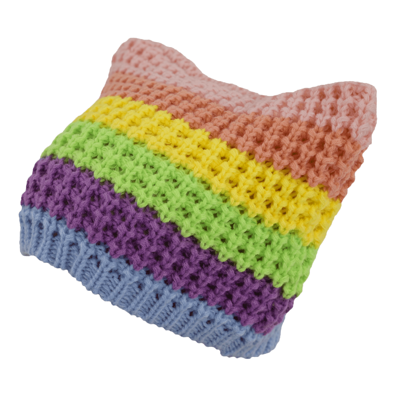 Dream Pastel Rainbow Cat Beanie