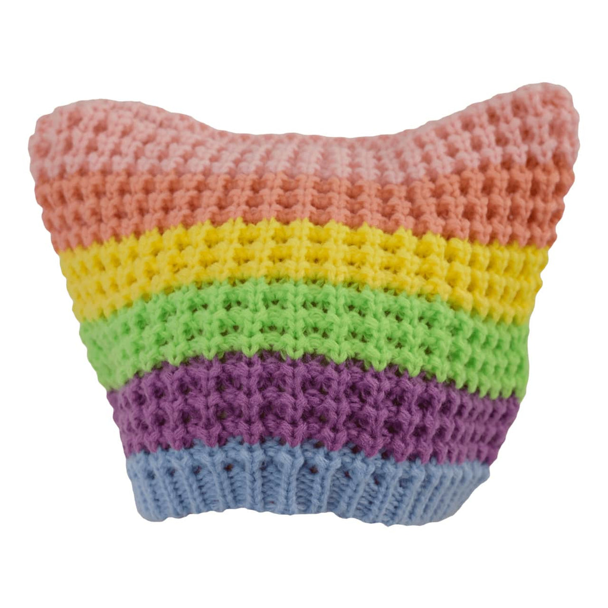 VidCon 2025 Dream Pastel Rainbow Cat Beanie with Blob Button