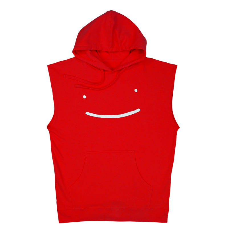 Dream Smile No-Sleeve Pullover Hoodie