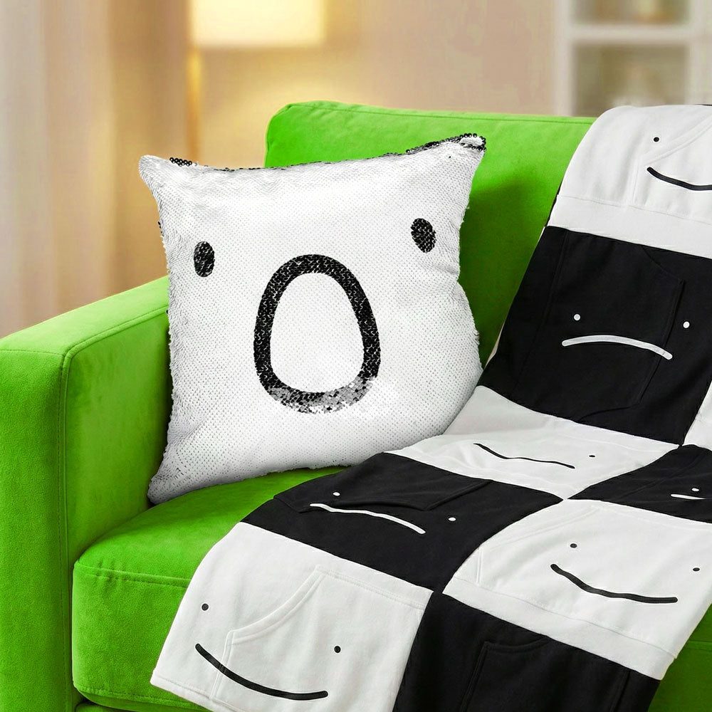 Dream Sequin Face Pillow