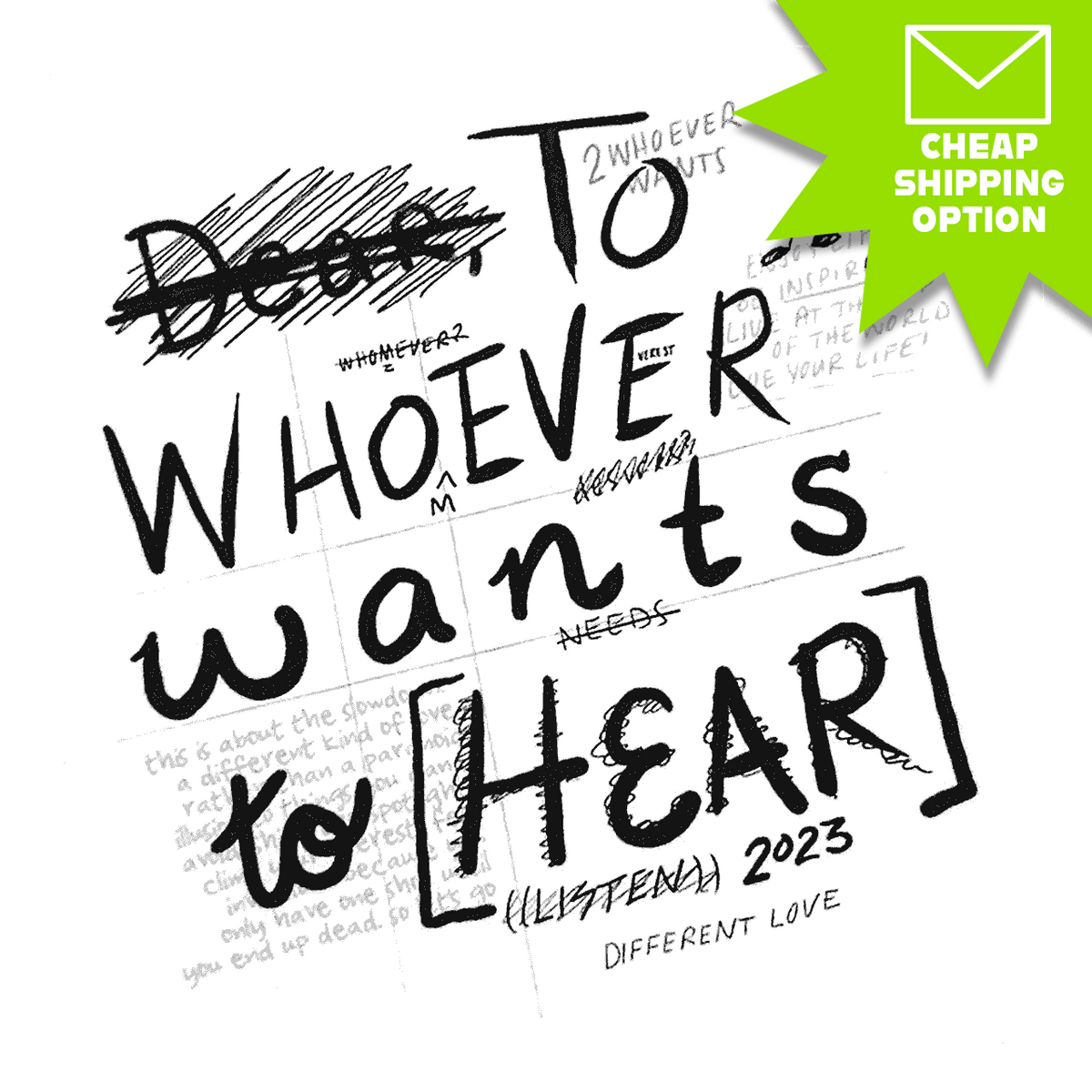 To Whoever Wants to Hear Title Sticker