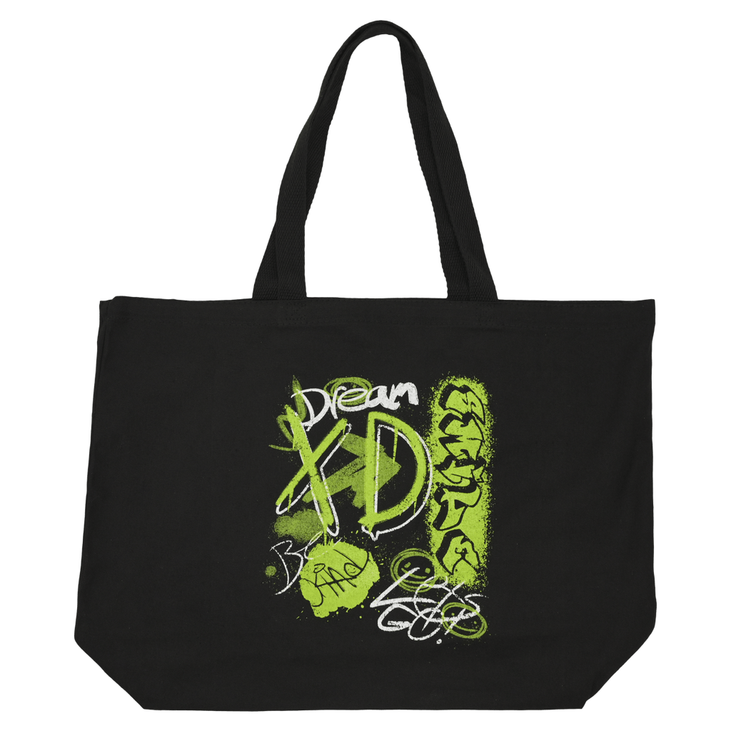 ★TOUT Y EST★ Earlkin Canvas Cross Tote Dream Bag Black BSA Dream August MEMBERS ONLY Graffiti Tote Bag - DREAM