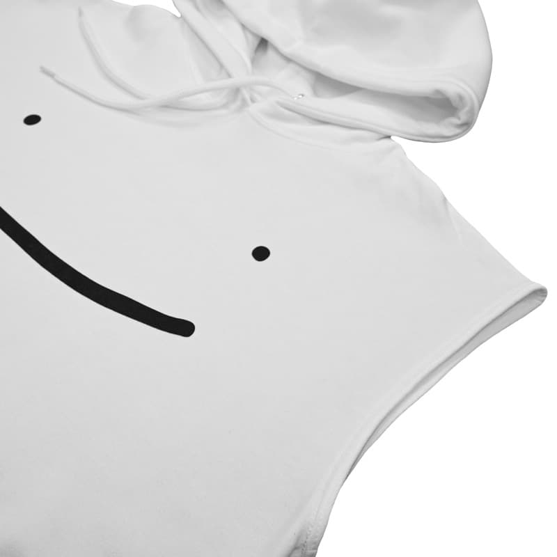 Dream Smile No-Sleeve Pullover Hoodie