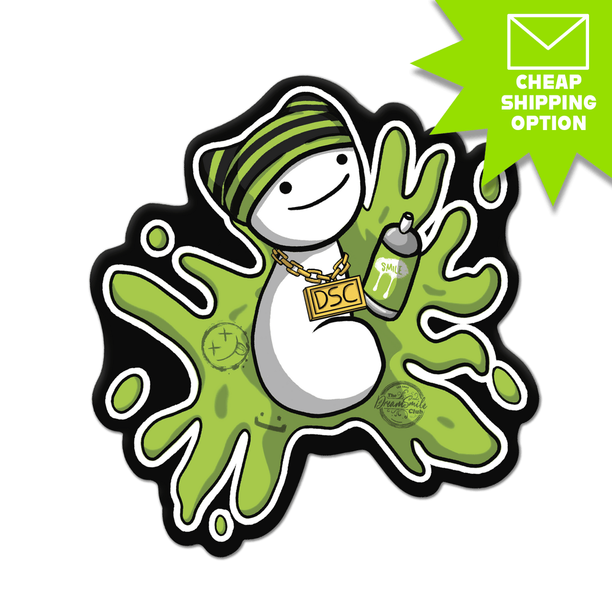 Dream May MEMBERS ONLY Graffiti Cat Beanie Sticker