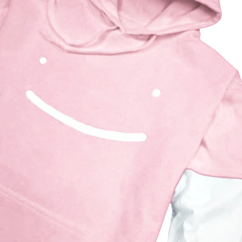 Dream Smile Layered Sleeve Pullover Hoodie