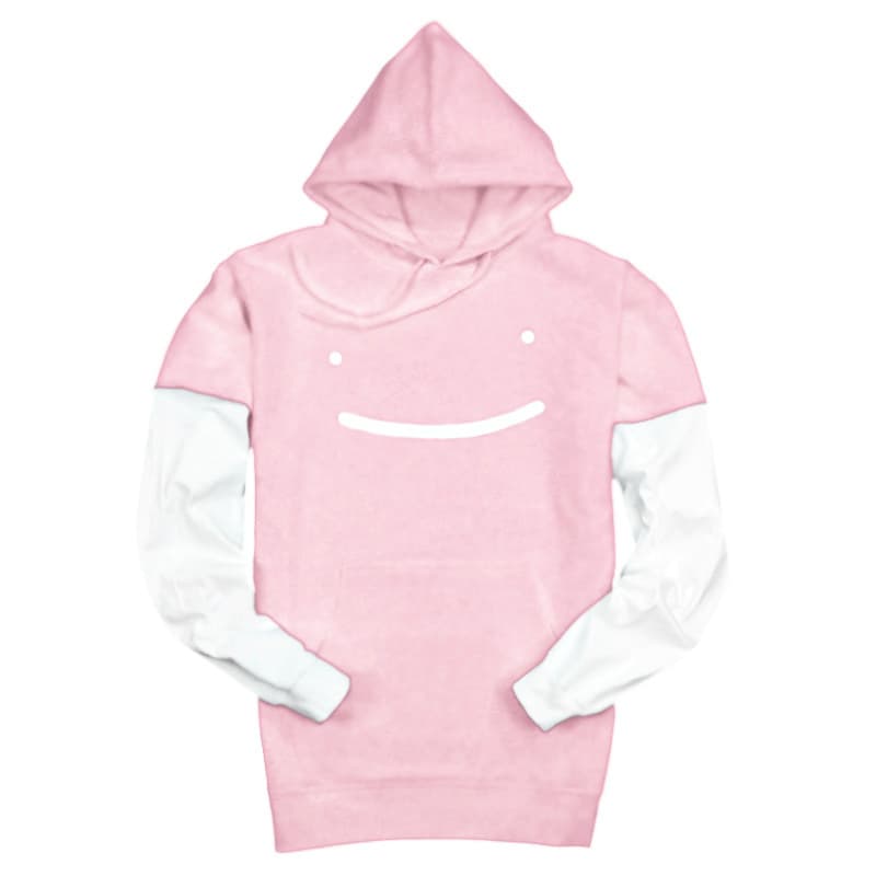 Dream Smile Layered Sleeve Pullover Hoodie