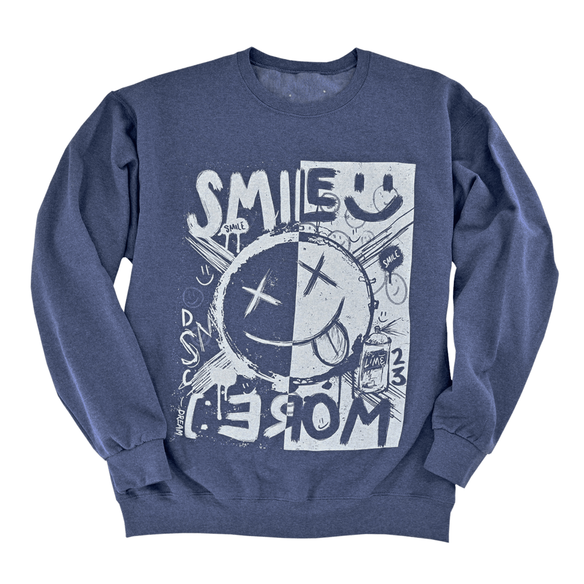 April MEMBERS ONLY Blue Smile More Sweatshirt