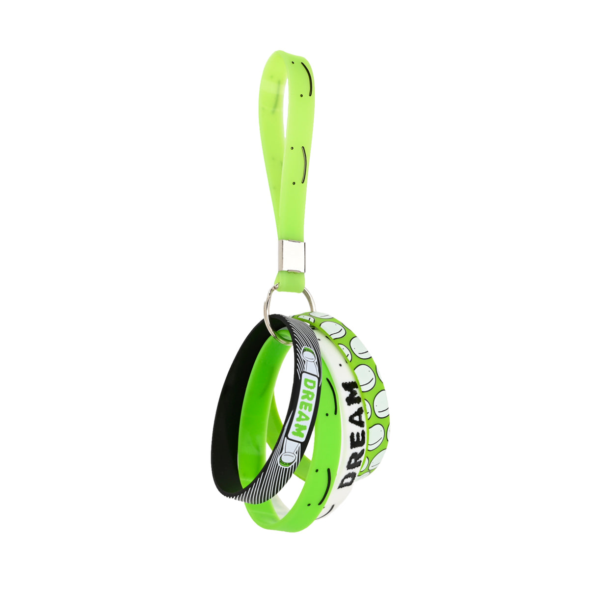 Dream Wristbands 5-pack Lime Smiles