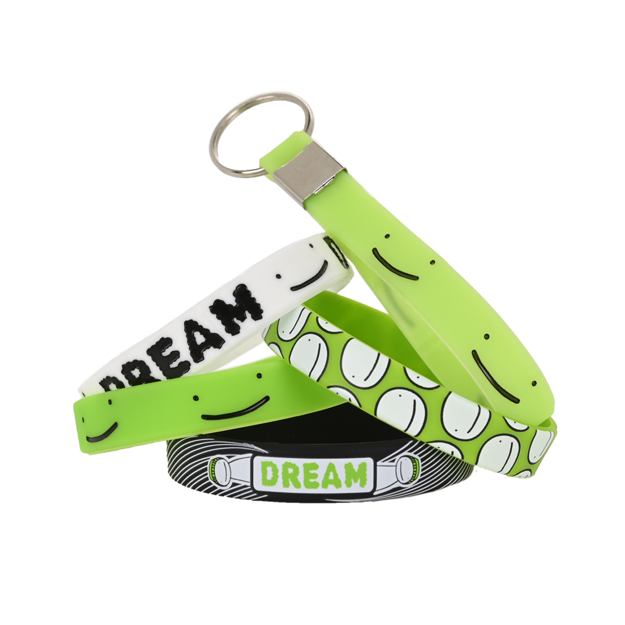 Dream Wristbands 5-pack Lime Smiles